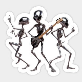 Funny alien dance Sticker